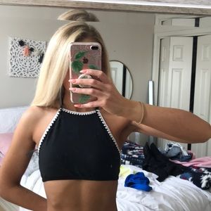 Aerie High Neck Bikini Top